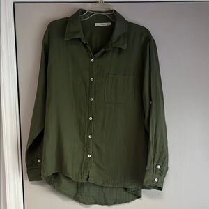 Women’s 100% cotton Green Shirt from Subtle Luxury.